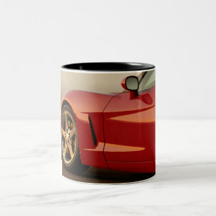 My Red Corvette Two-Tone Coffee Mug