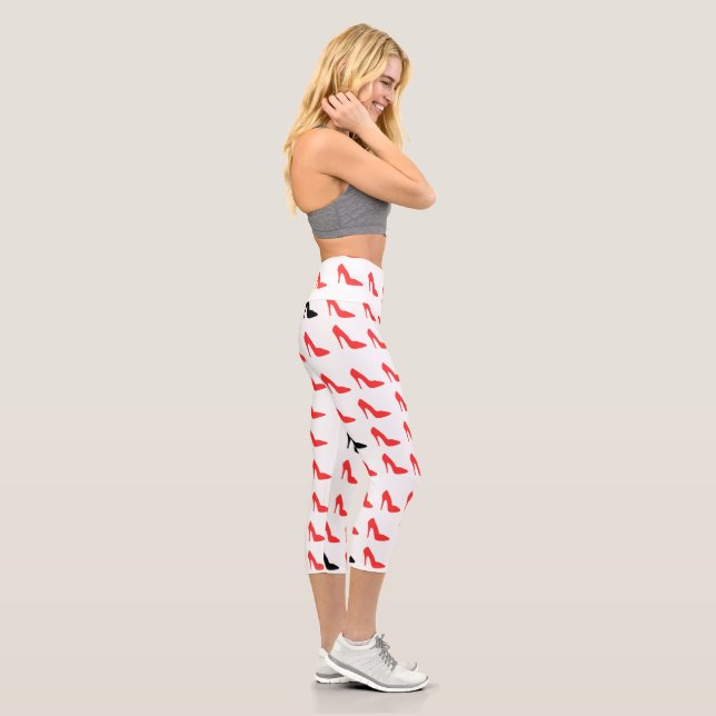 My red shoe capri leggings (Right)