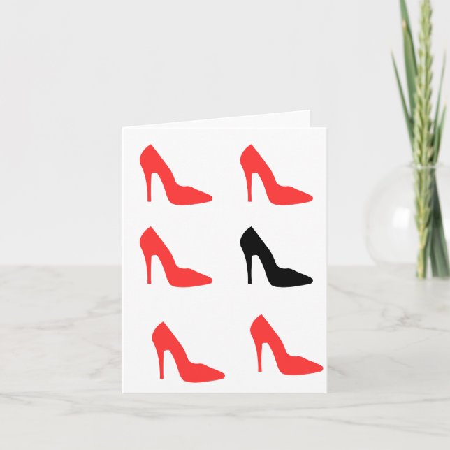 My Red Shoe Card (Front)