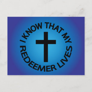 My Redeemer Lives Postcard