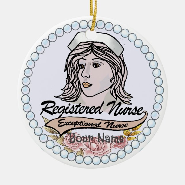 My Registered Nurse Ceramic Ornament (Front)
