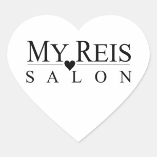 My Reis Salon heart sticker