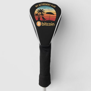 My Retirement Plan Bitcoin Beach Sunset Golf Head Cover