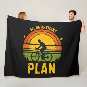 My Retirement Plan Cycling Enthusiast Fleece Blanket