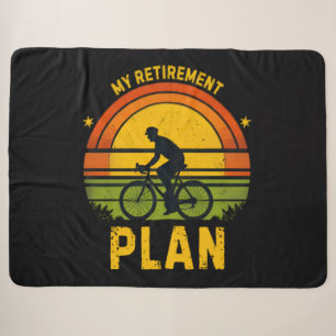 My Retirement Plan Cycling Enthusiast Sherpa Blanket