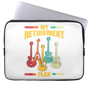 My Retirement Plan Electric Guitar Musical String Laptop Sleeve