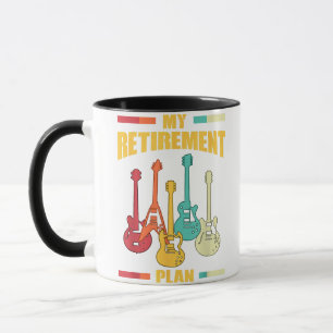 My Retirement Plan Electric Guitar Musical String Mug
