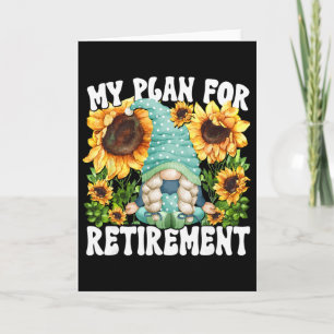 My Retirement Plan Gnome Graphic For Women And Yog Card