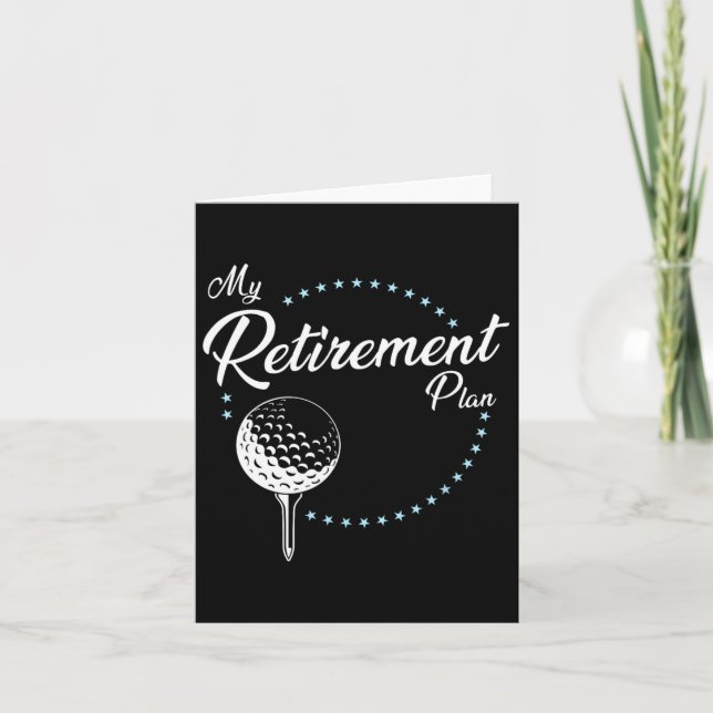 My Retirement Plan - Golf  Card (Front)