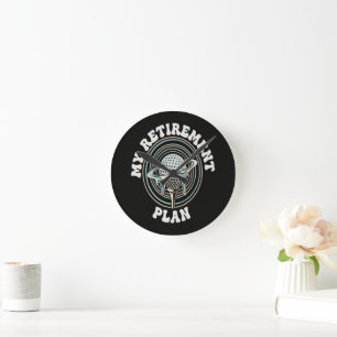 My Retirement Plan Golf Retirement Golfer Round Clock