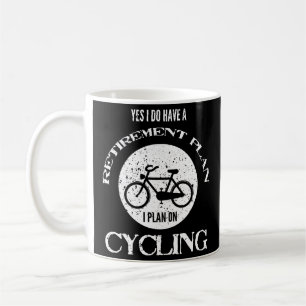 My Retirement Plan is Cycling Distressed Cyclist Coffee Mug