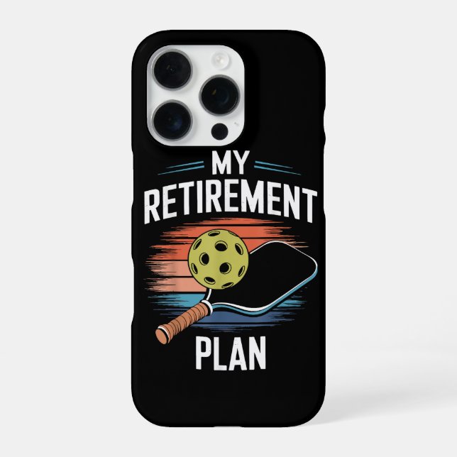 My Retirement Plan Pickleball Player iPhone Case (Back)