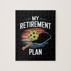 My Retirement Plan Pickleball Player Jigsaw Puzzle