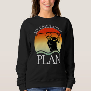 My Retirement Plan Retired 2022 Humour Golf 70s Re Sweatshirt