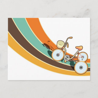 My retro bike postcard