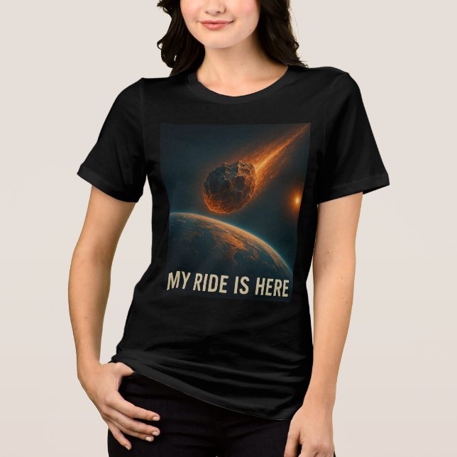 My Ride Is Here – Apocalyptic Arrival Tee (Front)