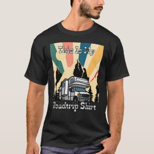 My Roadtrip Retro Rv Camping And Traveller Design T-Shirt