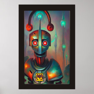 My Robot DJ by Wombott Poster
