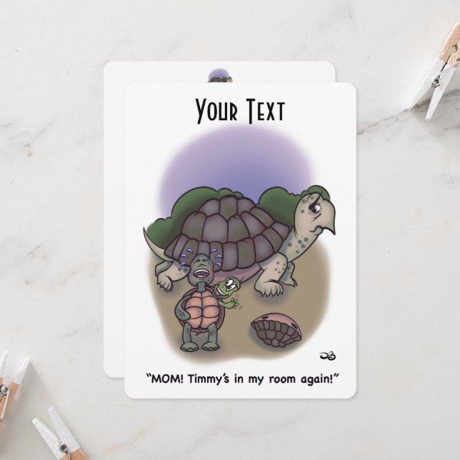 My Room Flat Card (Front/Back In Situ)