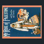 My Rose of Palestine poster<br><div class="desc">Vintage image of sheet music cover for 1917 song "My Rose of Palestine" - Lyricist Dave Radford - Composer Abe Olman - lyrics: MY ROSE OF PALESTINE : Near the old stone gates of Jerusalem, Where the pilgrims pass each day; There's a quaint old-fashioned coffee-house Where they rest on their...</div>