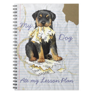 My Rottweiler Ate My Lesson Plan Notebook