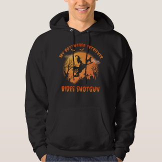 My Rottweiler Retriever Rides Shotgun Halloween Hoodie