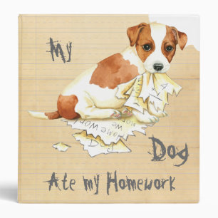 My Russell Terrier Ate My Homework Binder