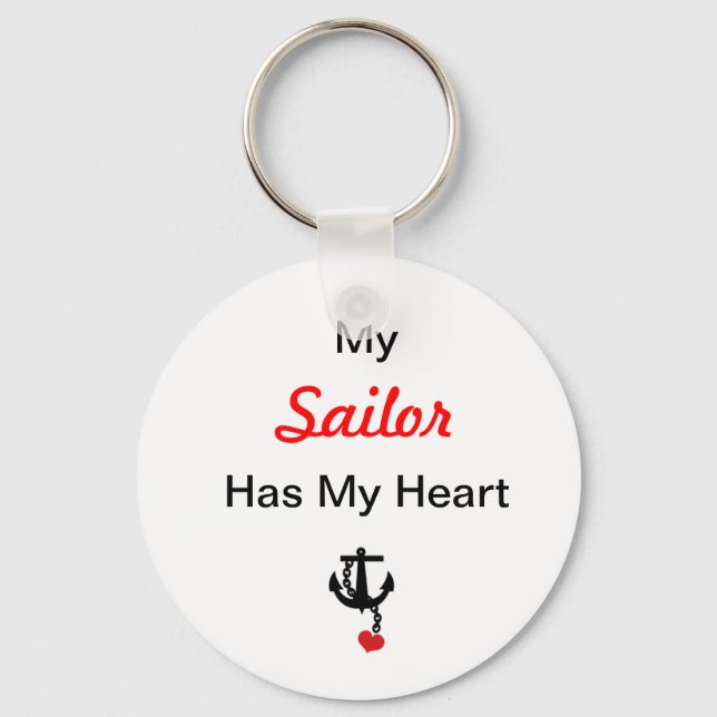 My Sailor Has My Heart Keychain (Front)