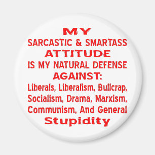My Sarcastic & Smartass Attitude Is My Natural Magnet