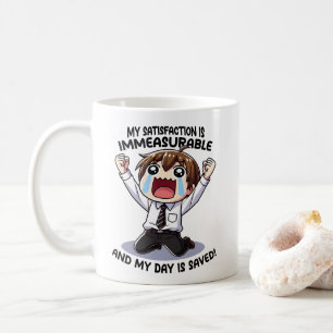 My satisfaction is immeasurable! coffee mug