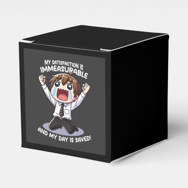 My satisfaction is immeasurable! favor box (Front Side)