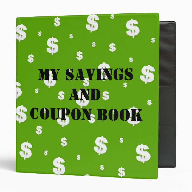 My Savings and Coupon Book Binder (Front/Inside)