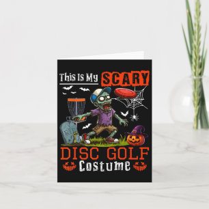 My Scary Disc Golf Costume Horror Halloween Player Card