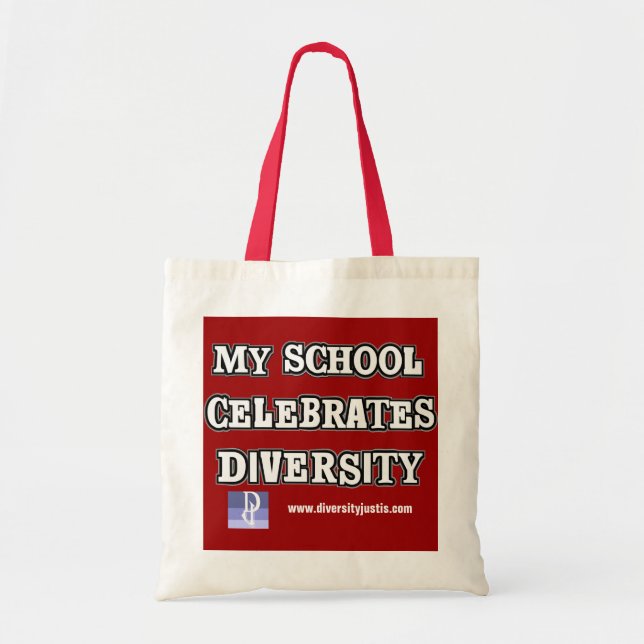 My School Celebrates Diversity Tote Bag (Front)
