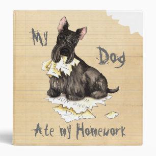 My Scottie Ate my Homework Binder