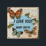 My Scrapbook  2 Inch Square Button<br><div class="desc">My Scrapbook - Button
Share the scrapbooking with loved ones!</div>