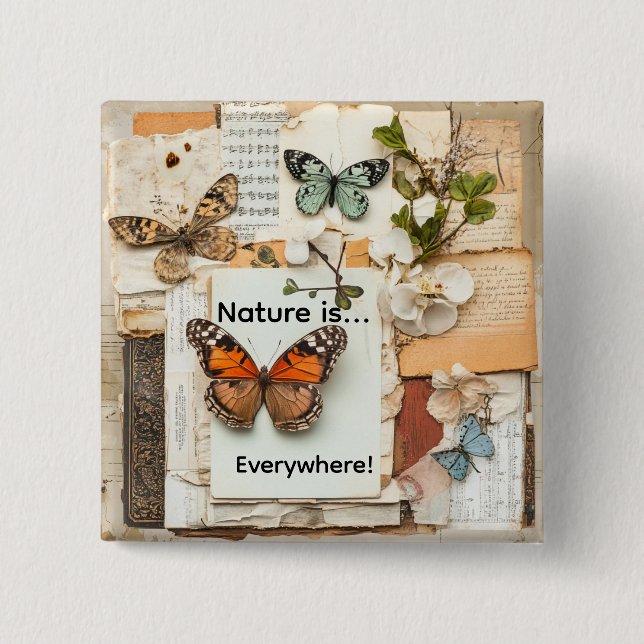 My Scrapbook 2 Inch Square Button (Front)