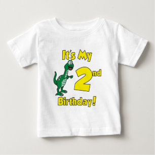 My Second Birthday Dinosaur Baby T-Shirt