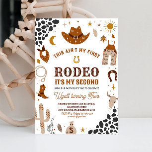 My Second Rodeo Boys 2nd Birthday Invitation