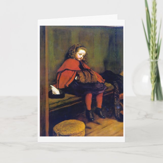 My Second Sermon, John Everett Millais Card (Front)