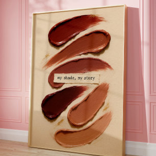 My Shade My Story Makeup Beauty Room Wall Art
