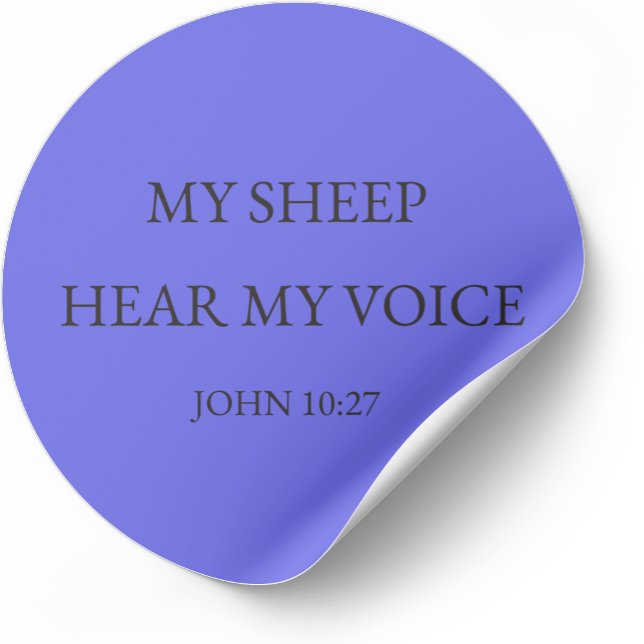 My Sheep Hear My Voice Christian Sticker (Creator Uploaded)