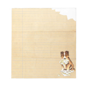 My Sheltie Ate my Homework Notepad