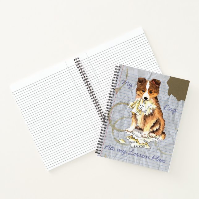 My Sheltie Ate My Lesson Plan Notebook (Inside)
