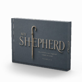 MY SHEPHERD | Psalm 23:1 Christian Photo Block