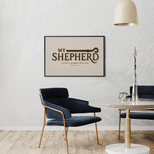 MY SHEPHERD – Soft Stone Psalm 23:1 Wall Art