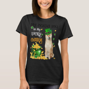 My Shiba Inu Is My Lucky Charm Cute Dog Patricks D T-Shirt