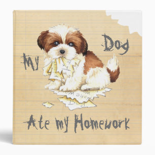 My Shih Tzu Ate my Homework Binder
