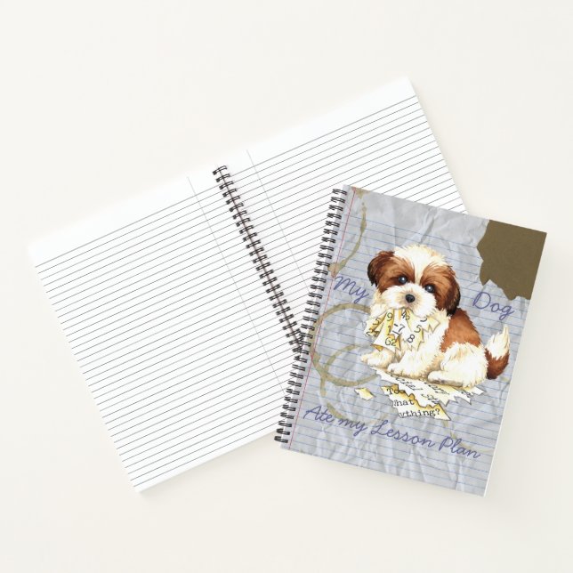 My Shih Tzu Ate My Lesson Plan Notebook (Inside)