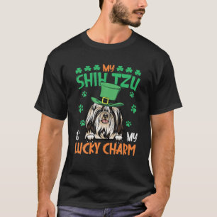 My Shih Tzu Is My Lucky Charm Irish St Patricks Da T-Shirt